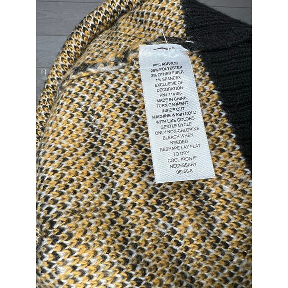 Arizona Jean Co "Gold Narcissus" plaid sweater vest NWT size XL - Picture 5 of 5